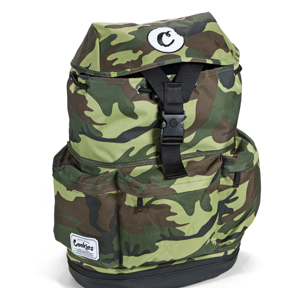 UTILITY RUCKSACK CANVAS "SMELL PROOF" BACKPACK W/ CHENILLE LOGO