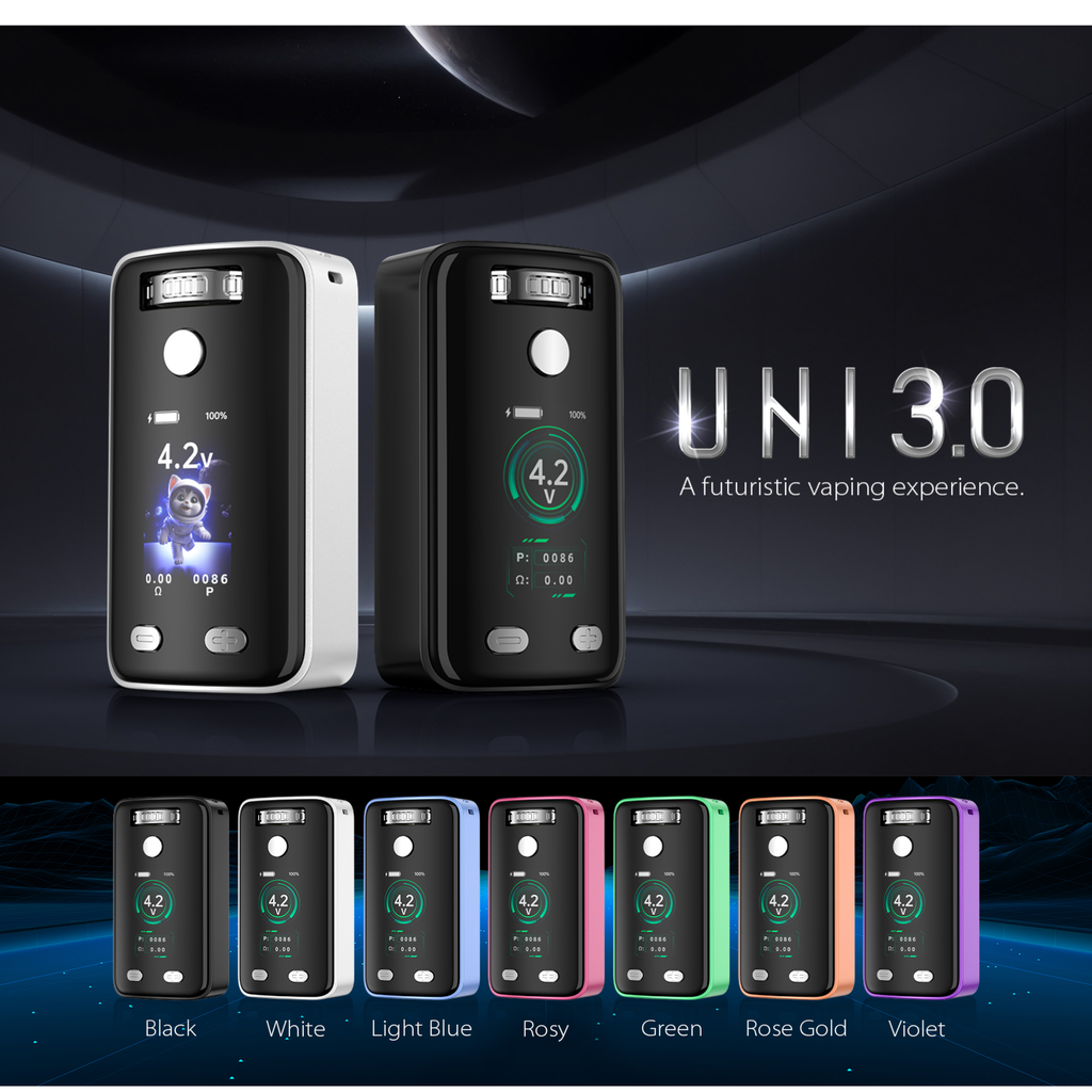 YOCAN UNI 3.0 650MAH UNIVERSAL PORTABLE PREHEAT BOX MOD WITH DIGITAL SCREEN