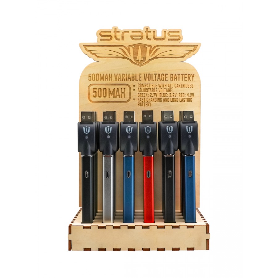 400 TWIST WOOD DISPLAY With USB CHARGER 24CT