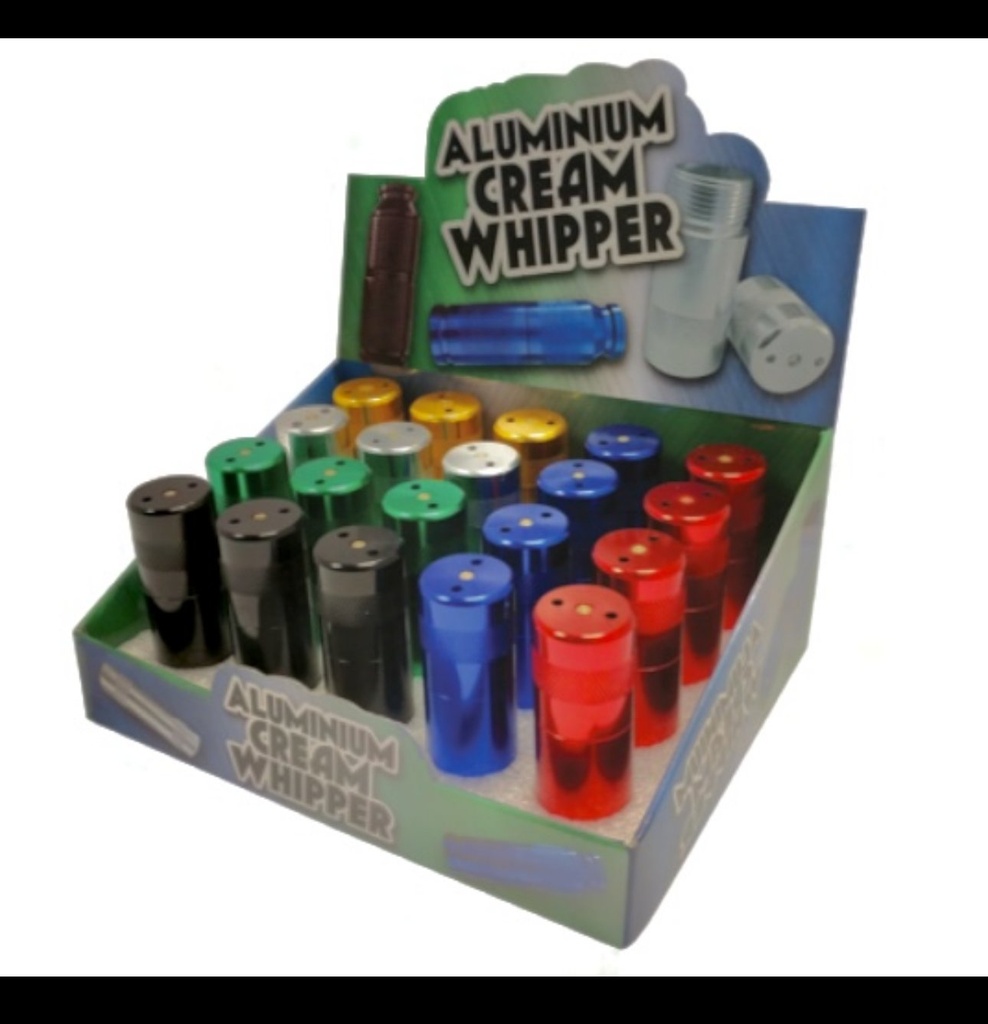 ALUMINUM BULLET CONTAINER CREAM WHIPPER 20CT