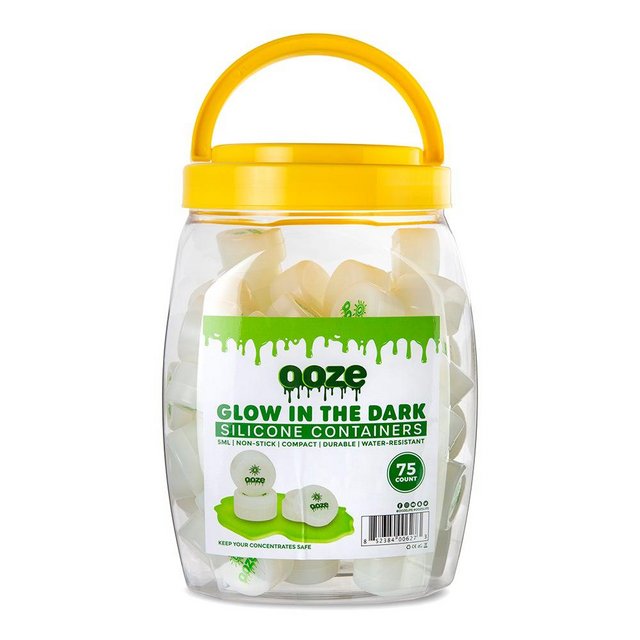 OOZE GLOW IN THE DARK SILICONE CONTAINERS 5 ML 75 COUNT