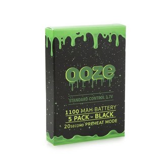 OOZE STANDARD CONTROL 1100 MAH BATTERY 5 PACK BLACK