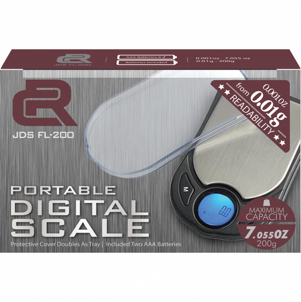 PORTABLE DIGITAL SCALE JDS FL-200 MAX CAPACITY 7.055 OZ