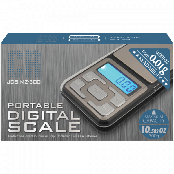 PORTABLE DIGITAL SCALE JDS MZ-300 MAX CAPACITY 10.582 OZ