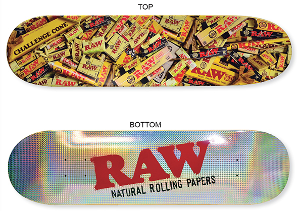 RAW SKATEBOARD S5 STANDARD RAINBOW BOTTOM