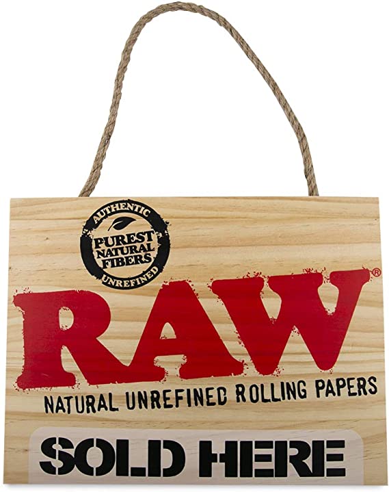 RAW WOOD SIGN SOLD HERE
