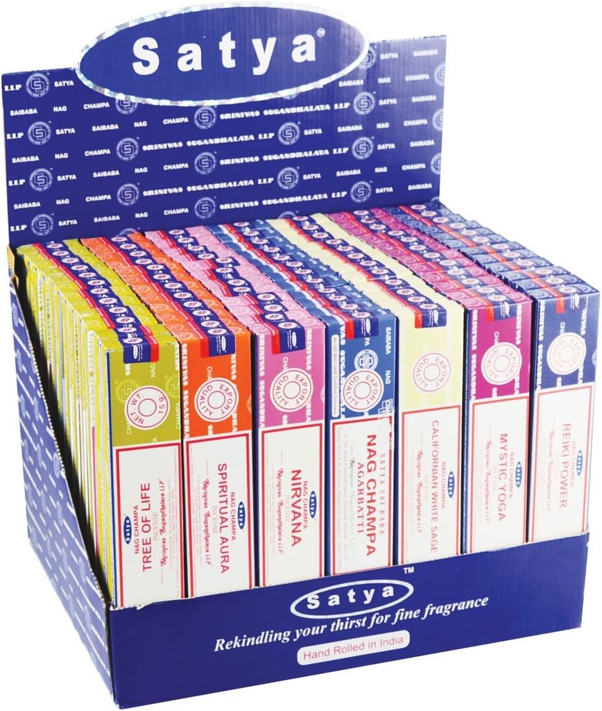 SATYA INCENSE VARIETY BOX OF 42 PACKS