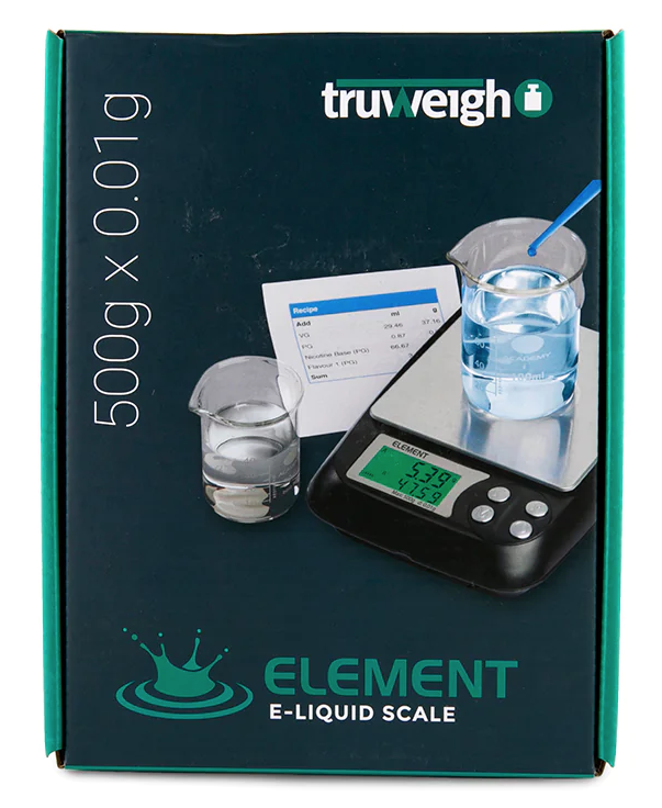 TRUWEIGH ELEMENT E-LIQUID SCALE 500G X 0.01G BLACK