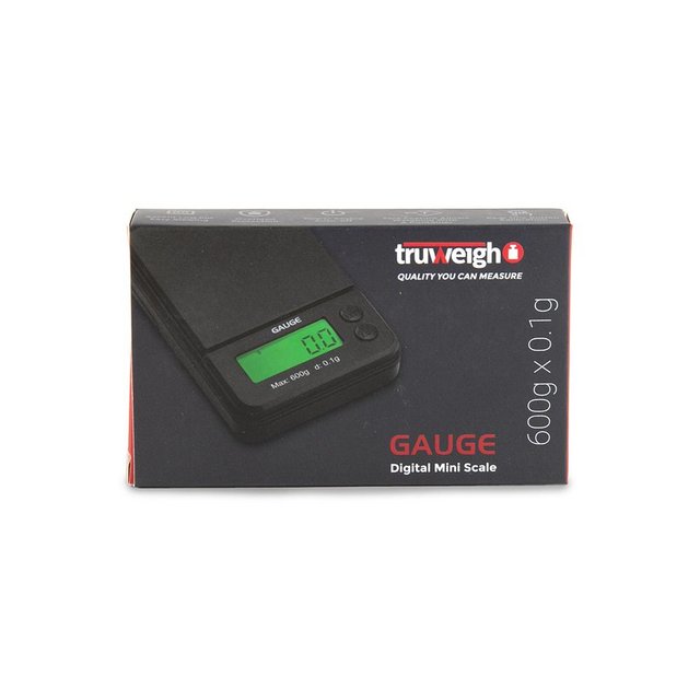 TRUWEIGH GAUGE DIGITAL MINI SCALE 600 G X 0.1 G BLACK