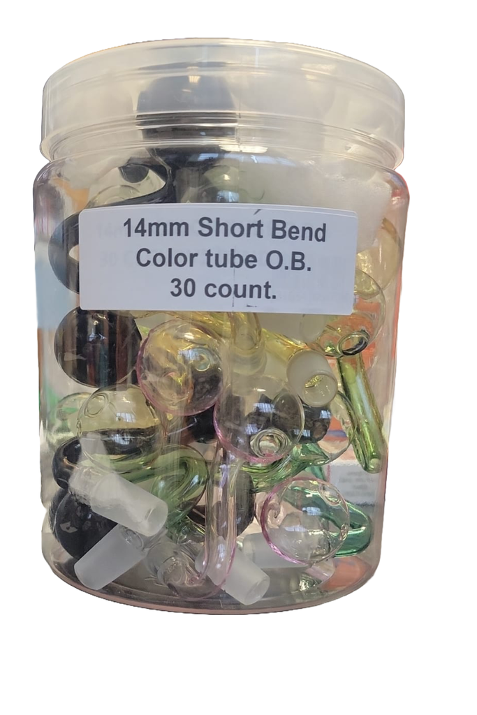 14MM SHORT BEND OIL BURNER COLOR TUBE 30 PCS