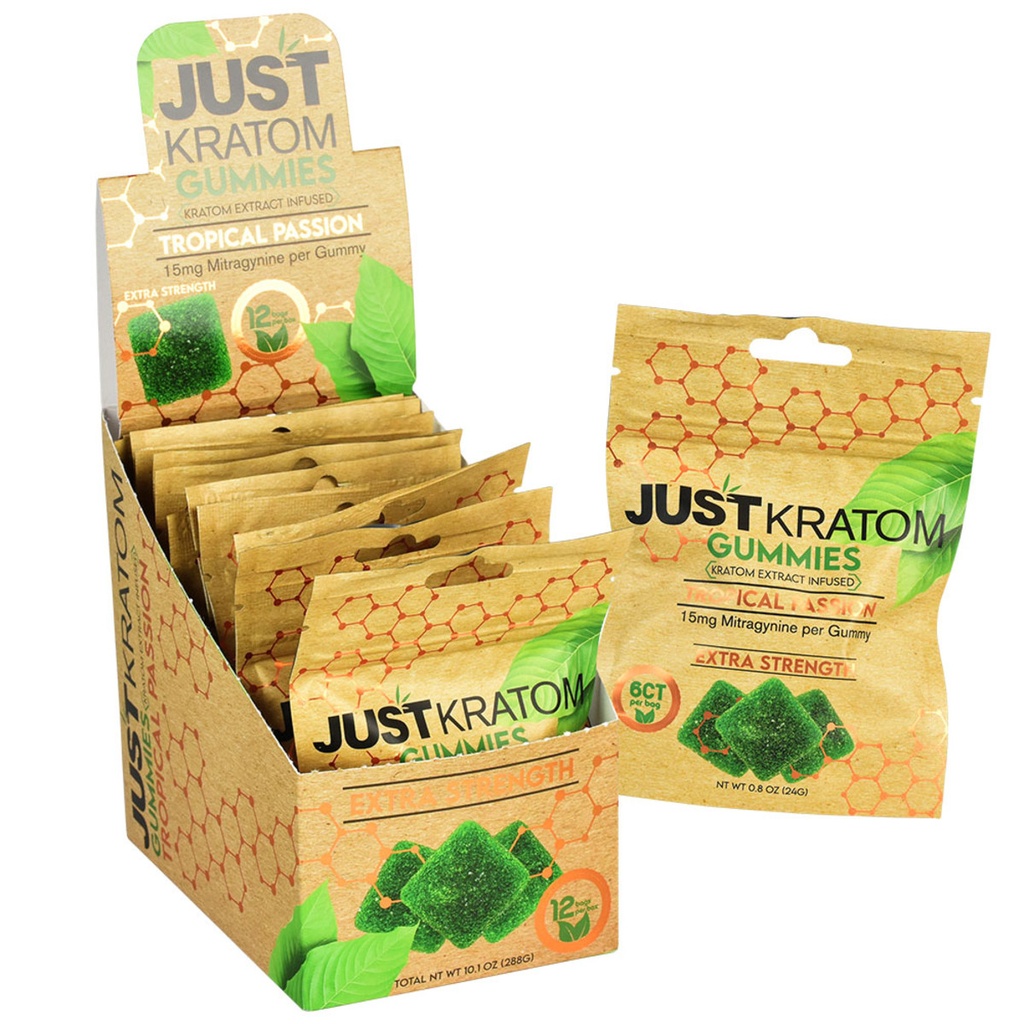 JUST KRATOM GUMMIES 15MG TROPICAL PASSION