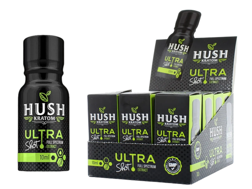 HUSH EXTRACT KRATOM SHOTS 10ML BOX OF 12