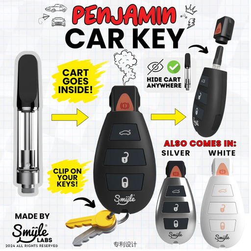 SMYLE PENJAMIN DISCREET CAR KEY CARTRIDGE VV 510 PREHEAT MOD BATTERY