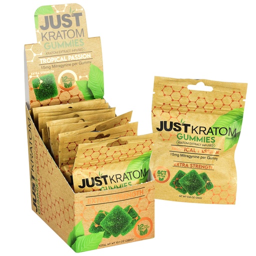 [INTREF0000627] JUST KRATOM GUMMIES 15MG TROPICAL PASSION