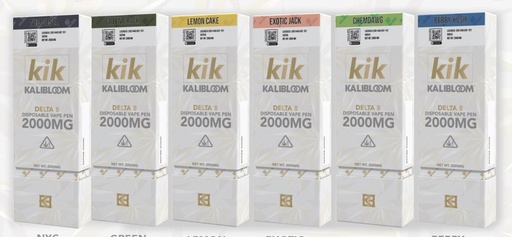 KIK 2000MG (WHITE) D8 2ML DISPOSABLE