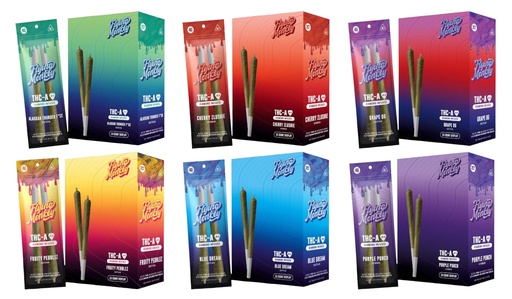 FLYING MONKEY 42.0 THC-A DIAMOND INFUSED PRE-ROLLS 2CT BOX OF 10