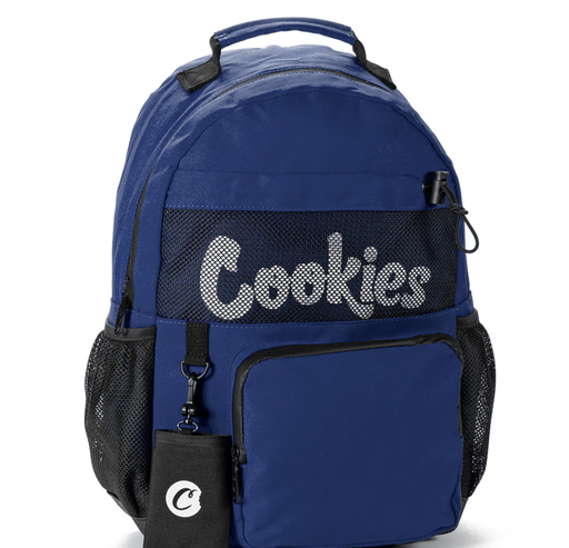 [STASHE-20481] STASHER SMELL PROOF POLY CANVAS BACKPACK W/ HEAVY DUTY PLASTIC ZIPPERS, INSET M ESH POCKET & FRONT CARGO POCKET