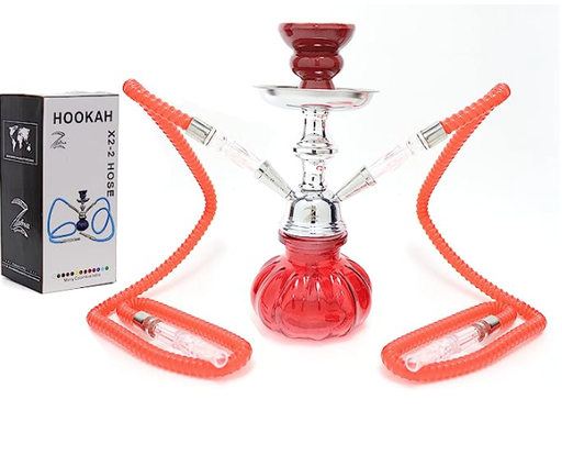 ZEBRA TAJ MAHAL PUMPKIN 2 HOSE HOOKAH
