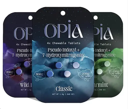 OPIA 20MG PSEUDOINDOXYL +7-HYDROXY CHEWABLE TABLETS 4TABS