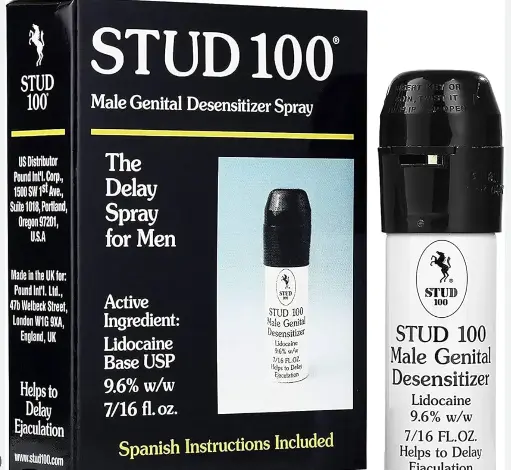 POPPERS & SPRAY( STUD 100 MALE GENITAL DESENSITIZER SPRAY )