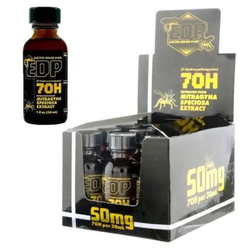 EDP 50MG 7-HYDROXY KRATOM EXTRACT SHOTS 12 PCS
