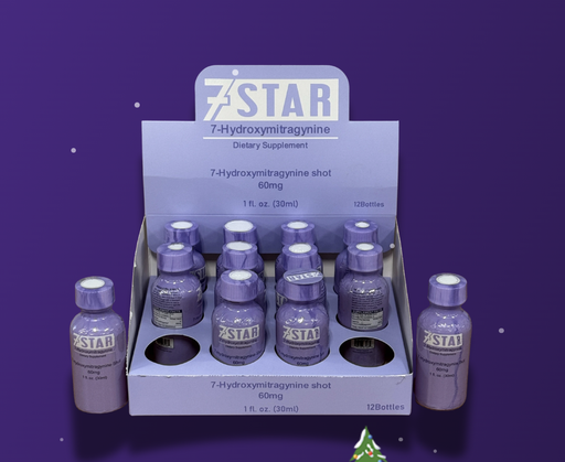 [7 STAR-23679] 7 STAR HYDROXYMITRAGYNINE 60 MG SHOT 12 BOTTLES PER BOX