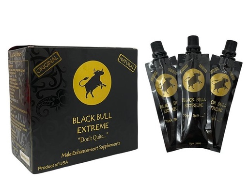 [INTREF0000118] BLACK BULL EXTREME MALE ENHANCEMENTS SUPPLEMENTS 15 POUCHES