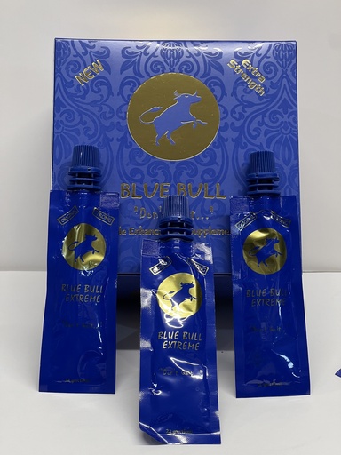 [BLUE B-12921] BLUE BULL EXTREME MALE ENHANCEMENTS SUPPLEMENTS 15 POUCHES