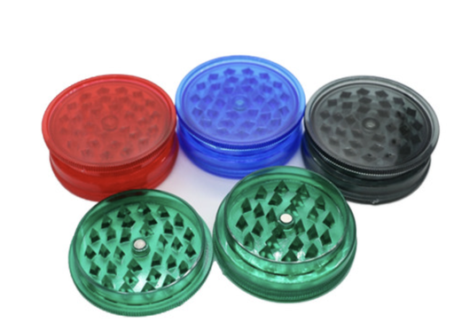 [TOBACC-20322] CANDY SKULL 3PART CLEAR PLASTIC GRINDER-58MM ASSORTED 24PCS