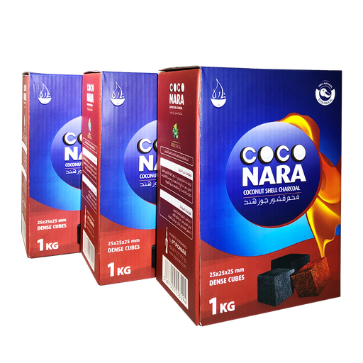 [COCONA-14688] COCONARA 1KG 72 PCS COCONUT SHELL CHARCOAL