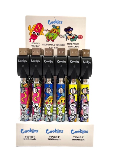 [COOKIE-00112] COOKIES 900MAH BATTERIES DISPLAY MIX DSIGN