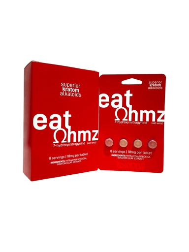 [EAT OH-21559] EAT OHMZ 7 HYDROXY KRATOM BLISTER CAPSULES 4CAPS