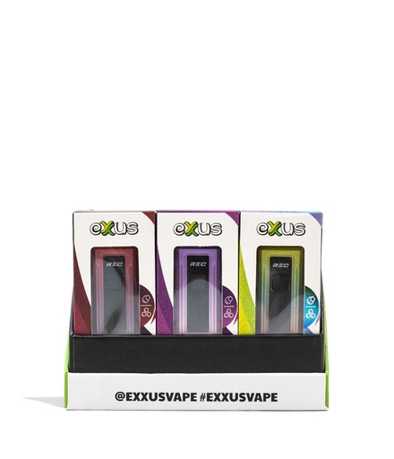 [EXXUS -11580] EXXUS VAPE REC CARTRIDGE VAPORIZER 12 PCS-ASSORTED COLORS