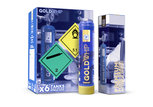 [GOLD W-16234] GOLD WHIP TANKS NITROUS OXIDE 615G
