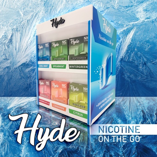 [HYDE N-23294] HYDE NIC STRIPS PRE-FILLED DISPLAY 30CT (6 X 5 PACKS)