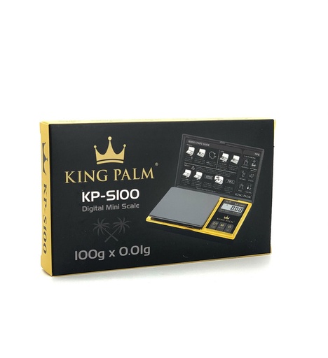 [INTREF0000662] KING PALM GOLDIE DIGITAL MINI SCALE 100G X 0.01G GOLD AND BLACK