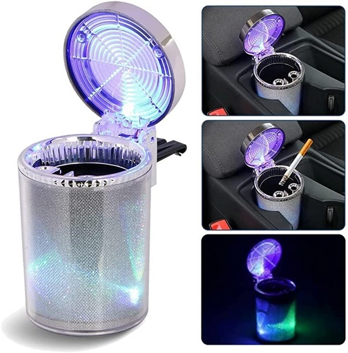 [INTREF0000679] LED CAR ASHTRAY DESIGN 6CT #AC-004