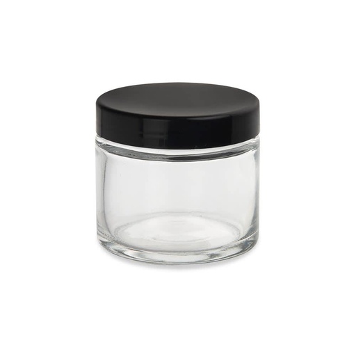 [LOUD L-09724] LOUD LOCK GLASS JAR 4oZ/BLACK LID