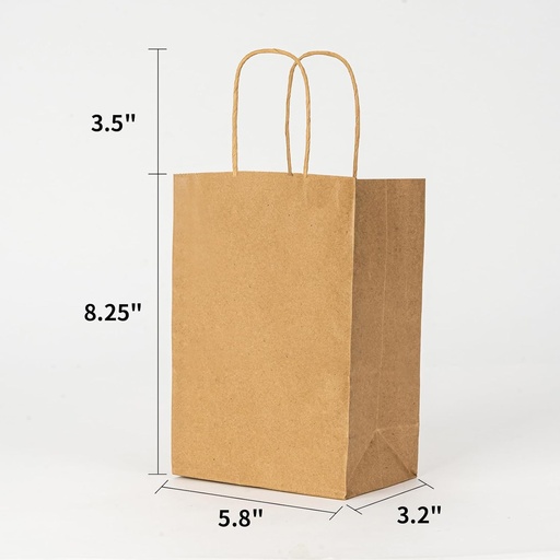 [META B-15736] META BROWN BROWN BAGS 100 PACKS