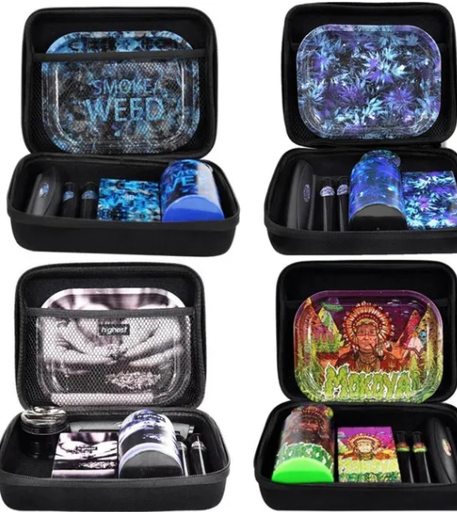 [1741 G-12767] MULTIPLE PIECE SET GIFT (BONG, GRINDER, TRAY ...