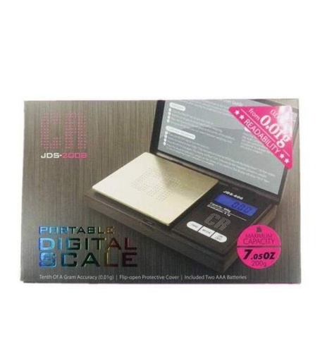 [INTREF0000924] PORTABLE DIGITAL SCALE JDS-200B MAX CAPACITY 7.05 OZ