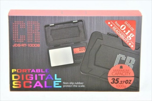 [INTREF0000932] PORTABLE DIGITAL SCALE JDS-RT-1000B MAX CAPACITY 35.27 OZ NON SLIP RUBBER