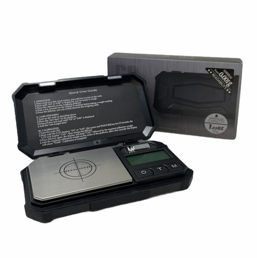 [INTREF0000934] PORTABLE DIGITAL SCALE JDS-RX30 BLK MAX CAPACITY 1.05 OZ