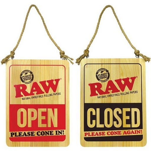 [RAW CL-15909] RAW CLOSE AND OPEN SIGN