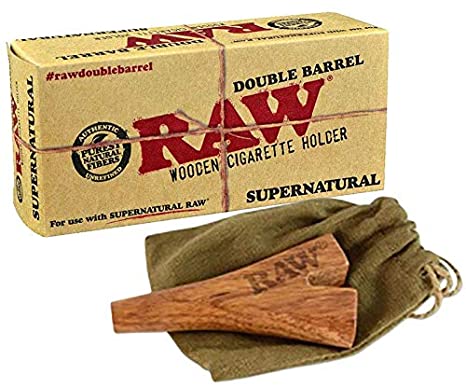 [INTREF0001051] RAW DOUBLE BARRELWOODEN CIGARETTE HOLDER SUPERNATUREL