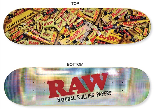 [INTREF0001136] RAW SKATEBOARD S5 STANDARD RAINBOW BOTTOM