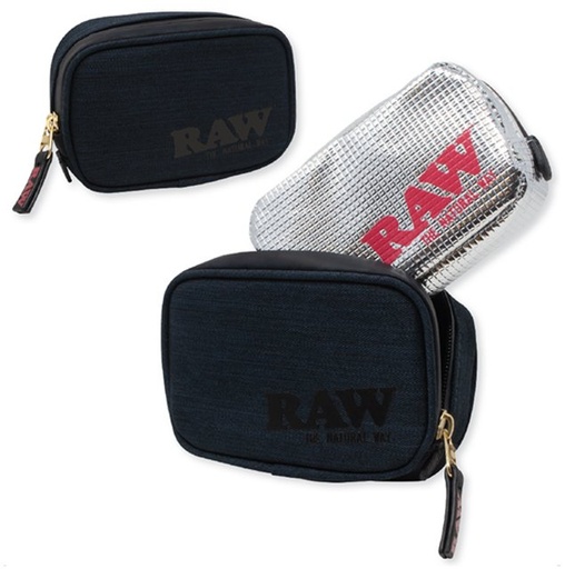 [INTREF0001137] RAW SMELL PROOF BAG BLACK TONAL HALF OUNCE
