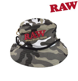 [Raw Sm-07162] Raw Smokerman's Bucket Hat 1 1/4 Medium Camo 100% Cotton