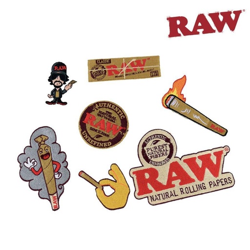 [RAW SM-04860] RAW SMOKERS PATCH COLLECTION 7 DESIGNS