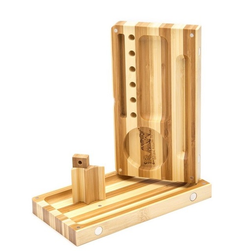 [INTREF0001141] RAW STRIPED BAMBOO BACKFLIP ROLLING TRAY